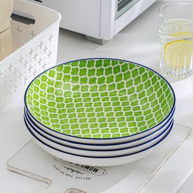 Набір тарілок для супу Vancasso HARUKA, 4 шт, 1000 мл, порцеляна, для пасти, спагеті, салату