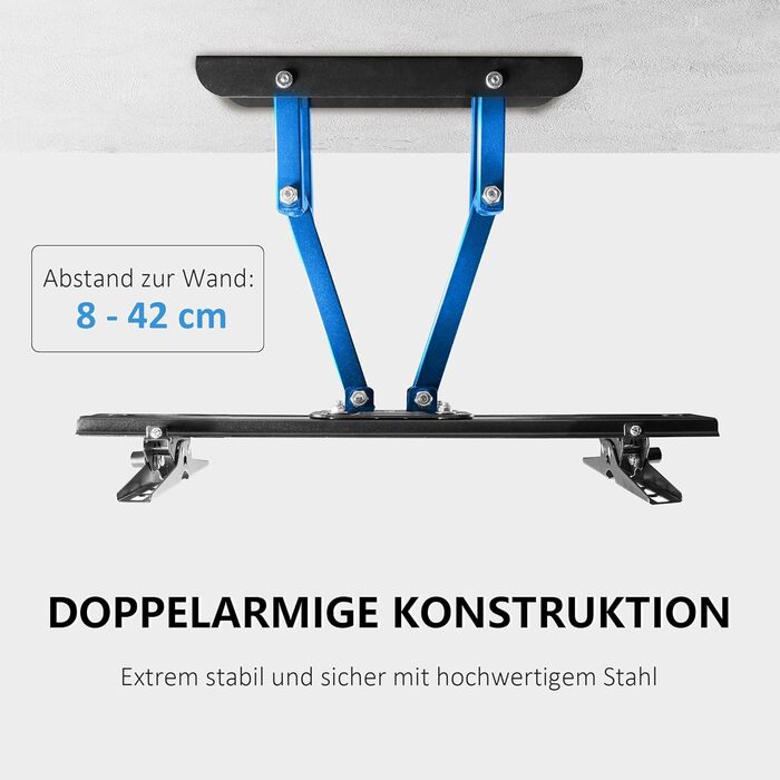 Кріплення для телевізора Ribelli® Schwenkbar Neigbar: поворотне та нахилене, VESA 600x400mm, для телевізорів та моніторів 32-84 дюймів, до 50 кг, підходить для Flat та Curved моделей