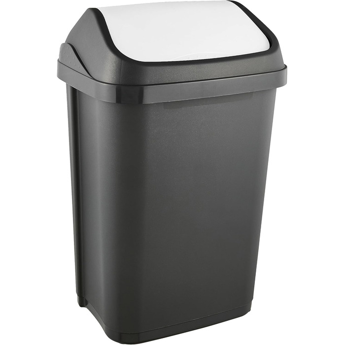 Відро для сміття Keeeper з кришкою-маятником, 25 л, Swantje, сірий графіт