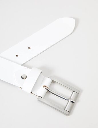 Жіночий ремінь MGM Bellisima 85 см білий (Weiß 6) - якісний шкіряний аксесуар