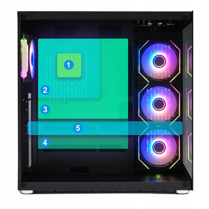 Корпус Midi Tower OYAKA FT-G3, чорний