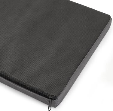 Автомобільний сидіння для собак середніх та великих порід, сірого кольору, розмір M (60x41 см) | Зручне автоліжко для собак, автосидіння на заднє сидіння або пасажирське місце | Матеріал: поліестер (імітація льону)