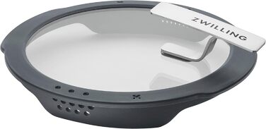 Набір каструль ZWILLING Simplify 5 предметів з кришкою-ситом, скляною кришкою, індукційне дно, нержавіюча сталь, срібно-чорний