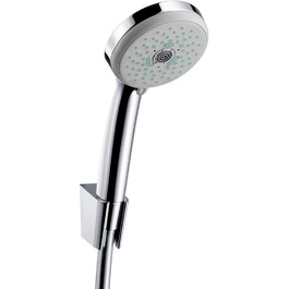 hansgrohe Croma 100 Showerhead incl. showerhead holder, 4 spray patterns, Chrome (3 spray patterns)