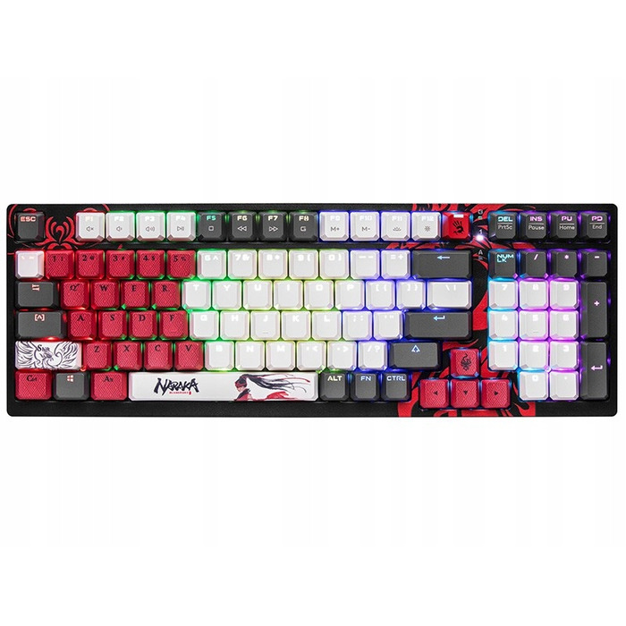 Механічна клавіатура A4Tech, чорна, USB, з RGB-підсвіткою та цифровим блоком