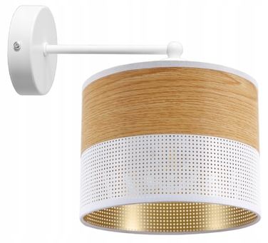 Сучасний настінний світильник-бра білого кольору з абажуром у стилі лофт, LED