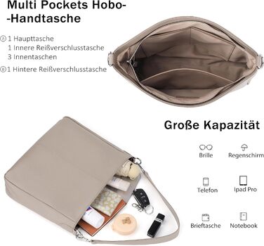 Сумка жіноча Befen зі шкіри, шопер середнього розміру, елегантна класична, колір А-тауп з 2 ремінцями через плече