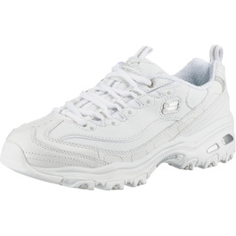 Кросівки Skechers D'Lites Fresh Start для жінок з Memory Foam, чорно-білі, шкіра, сітка, розмір EU 38