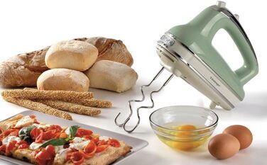 Ручний міксер Ariete Vintage 1548, 450W, 5 швидкостей, Turbo, 2 насадки, для тіста та збивання