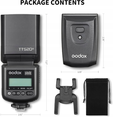 Похильна спалах-відбивач Godox TT520 III, GN33, 8 рівнів потужності, режими S1/S2