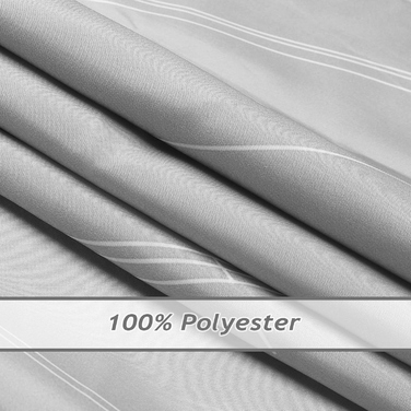 Сучасна текстильна штора для ванни, сіра, 180x200 см, з кільцями