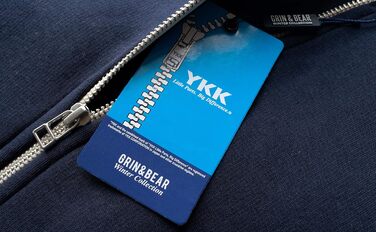 Чоловіча толстовка з капюшоном Grin&Bear | З флісовою підкладкою, Navy2, GEC490 L