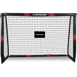 Dunlop Football Goal - Metal Soccer Goal Post - Training Accessory for All Ages - Easy Assembly - 180x120x60cm, 240x160x85cm, 120x300x200cm - Black/Red