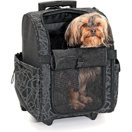 Чемодан Karlie Smart Trolley City L чорного кольору, 52 x 29 x 32 см