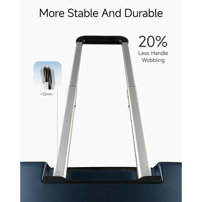 Чемодан-валіза LUGGEX з відділом для ноутбука – Розширюваний жорсткий кейс з полікарбонату з TSA-замком (56x38x24 см) (Зелений)