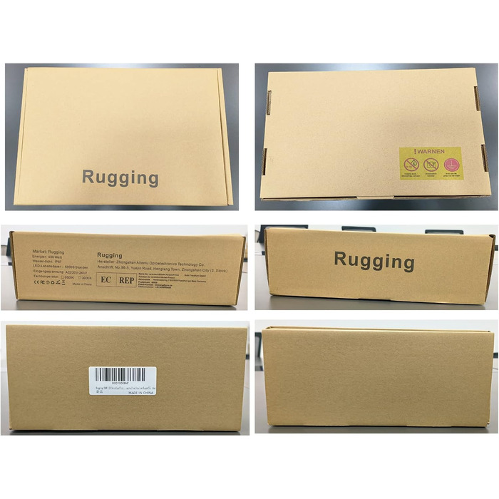 Світлодіодний прожектор Rugging 100W 10000лм, IP67, тепле світло 3000K, водостійкий, для вулиці, газонів, подвір'я