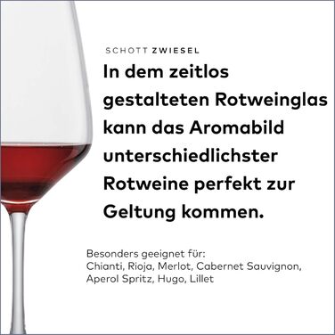 Набір келихів Schott Zwiesel Tulip, 8 шт (4 для білого та 4 для червоного вина), тритан-кристал, для вина, німецька якість, можна мити в посудомийній машині