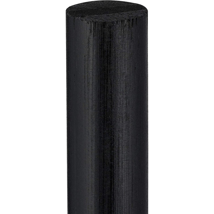 Relaxdays Freestanding Toilet Paper Holder, Bamboo, with Spare Roll Holder, 5 Rolls, HxBxT: 71x19x19 cm, Black-Natural, 1 Piece