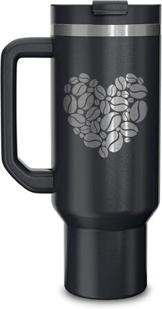 Personalized Insulated Tumbler - 40oz with Engraving - Custom Name or Logo - Leak-Proof, BPA-Free - White
