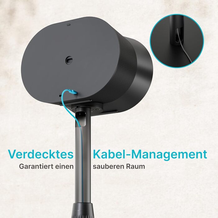 Підлогові стійки для колонок, сумісні з SONOS Era 300 та Era 100, чорні, 2 шт. (до 108 см, 5 кг)