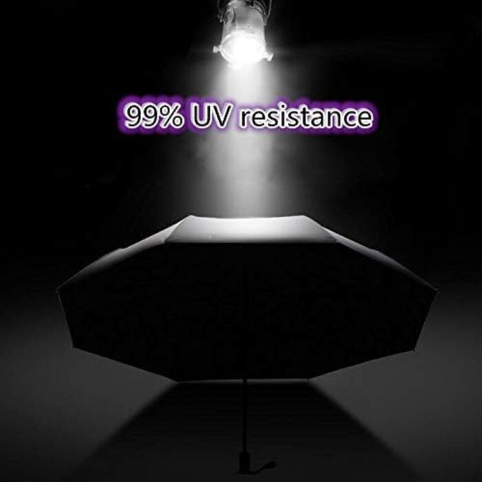 Стійкий до ультрафіолету компактний складаний парасоль від Voy Lady – Рожевий з квітковим принтом (96 см)