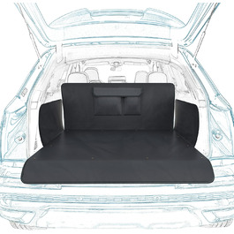 Захист для багажника автомобіля для собак – водонепроникний килимок з боковими захистами – міцний килимок для багажника для подорожей та транспортування собак
