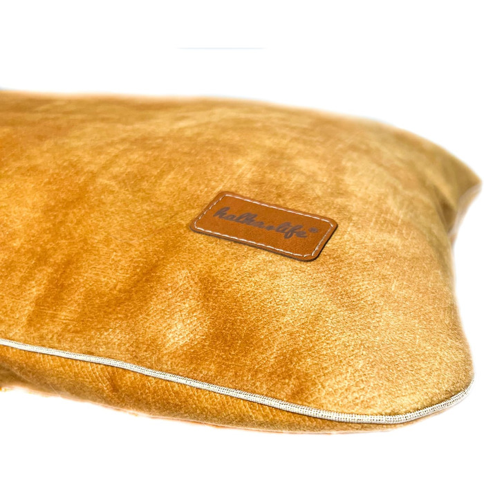 М'який лежак для собак та котів: жовтий, 60x40 см, міцний та комфортний