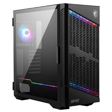 Корпус ПК MSI MPG VELOX 100P AIRFLOW Mid-Tower: підтримка E-ATX, скло, Airflow, Mystic Light, 2x 360mm кулер