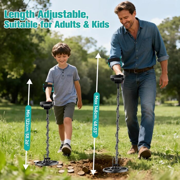 Металодетектор для дорослих та дітей TX910, 5 режимів, водонепроникний IP68, LCD дисплей, чутливий