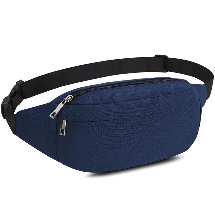 Чоловіча та жіноча поясна сумка-рюкзак для туризму, фітнесу, велосипеду, спорту та відпочинку (D1-темно-синій)
