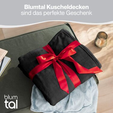 М'яка ковдра Blumtal Kuscheldecke: флісова ковдра 150x200 см, сертифікат Oeko-TEX, для дому та відпочинку, колір антрацит