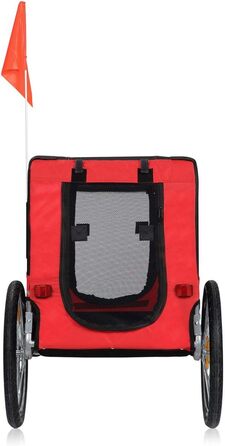 Причіп для велосипеда Zoomundo для собак, зелений/чорний - срібна рама