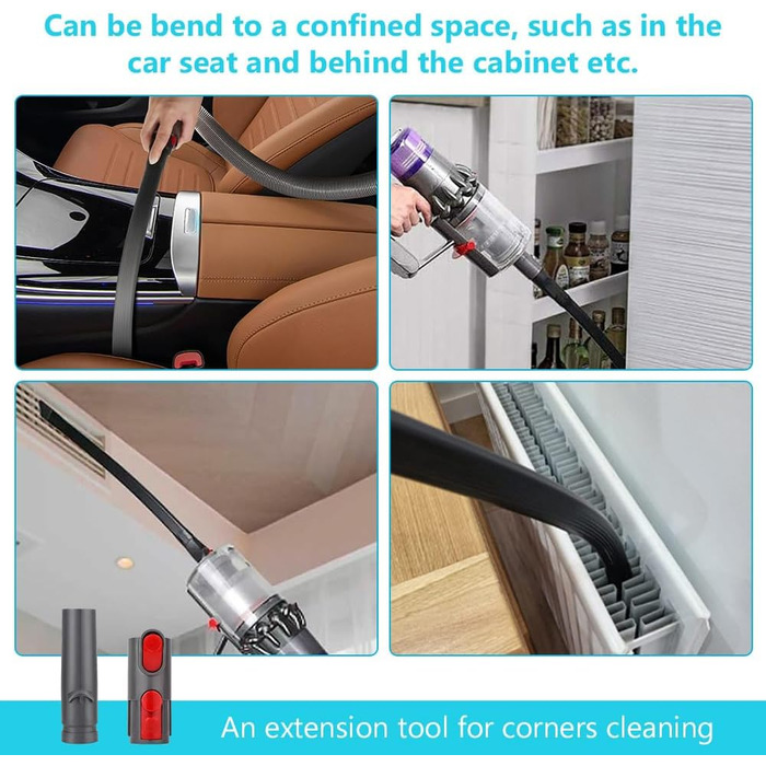 Набір насадок для пилососа BUZIFU 7 шт. 32-35 мм (універсальні) - для меблів, матраців, щілин. Сумісні з Kärcher, Miele, Siemens, AEG, Bosch, Panasonic, Philips