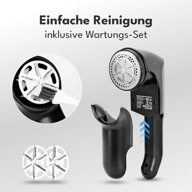 Електричний видалення ворсу LEBENLANG 2000mAh з LED-дисплеєм та пензлем для чищення. До 2 годин роботи. Видалення ворсу з одягу.