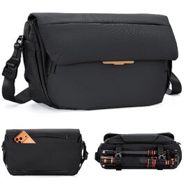 Сумка для фототехніки K&F Concept 15L, водовідштовхуюча сумка для камери та аксесуарів (Чорна)