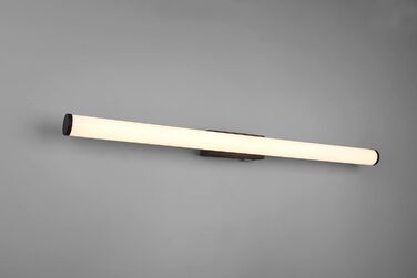 Lightling LED Wall Light, Bathroom Light, Mirror Light Leo, Protection Class IP44, in matte black metal, 80.4 x 5.5 x 8.5 cm