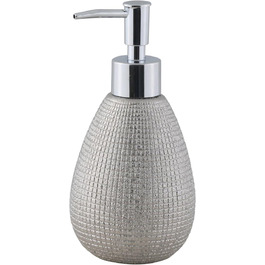 Набір для ванної кімнати Axentia Hollywood Silber: мильниця та дозатор мила, кераміка, сучасний дизайн