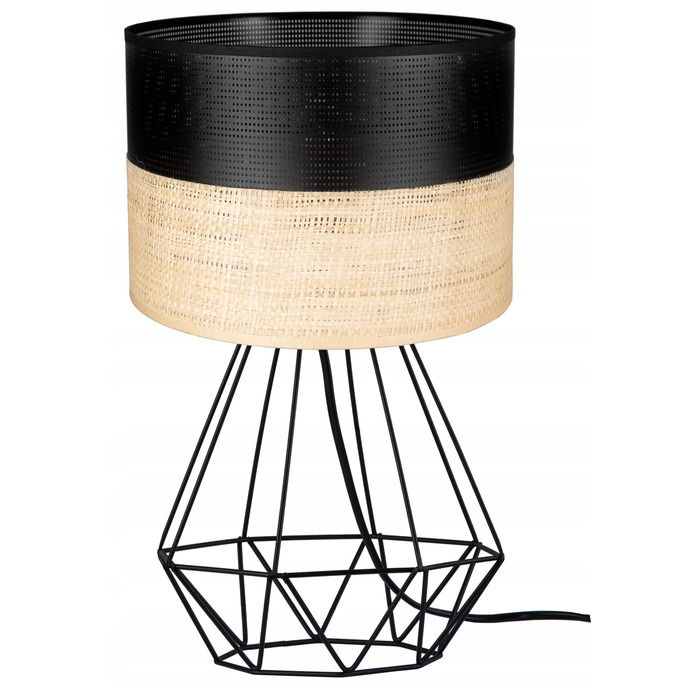 Стильна настільна нічна лампа з абажуром у стилі бохо: сучасний ротан та солома, Loft LED