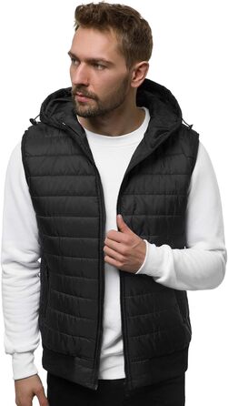 Чоловіча степкова жилетка OZONEE з капюшоном, чорна, розмір XXL | OZONEE JS/MY88