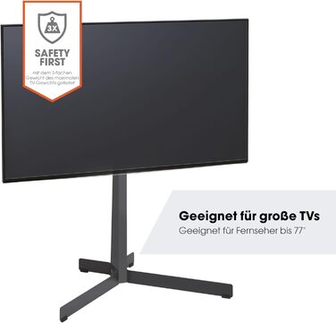 Підставка для телевізора Vogel's TVS 3695, поворотна, 40-77 дюймів, 50 кг, VESA 600x400, дуб, сталь