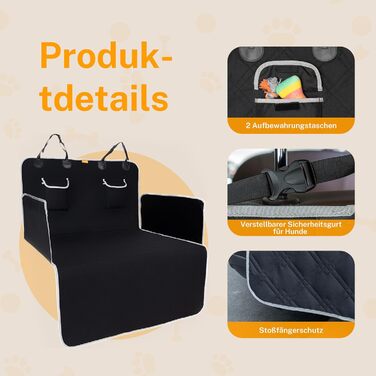 Захист для багажника автомобіля Toozey для собак: стежка, міцна, з бічним захистом та захистом краю вантажного відсіку | Водонепроникний килимок для собак в авто з міцною поверхнею | Захищає від подряпин та шерсті (208 * 138 см)