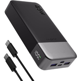 Power Bank JUOVI J2621, 20000mAh, 45W, для Switch, MacBook, iPhone, Samsung, Steam Deck та інших пристроїв