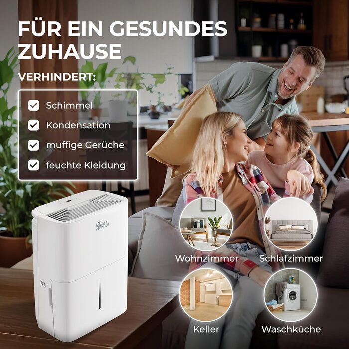 Зволожувач повітря Kältebringer - LED дисплей, Wi-Fi, керування через додаток, тихий та енергоефективний, захист від вологи та плісняви (20L)