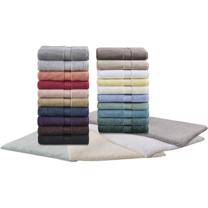 800GSM 100% Cotton Luxury Turkish Bathroom Towels, Highly Absorbent Long Oversized Linen Cotton Bath Towel Set, 8-Piece Includes 2 Bath Towels, 2 Hand Towels & 4 Wash Towels, Navy Slate Blue