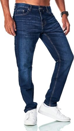 Чоловічі джинси JEEL Regular Fit - стрейч, denim-look, темно-сині 38W/32L