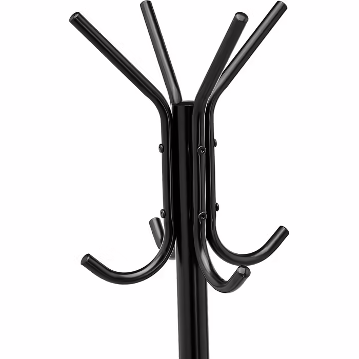 Amazon Basics Coat and Clothes Rack, 29.5 x 29.5 x 167 cm (L x W x H), Black