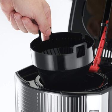 Тостер Russell Hobbs Geo з нержавіючої сталі сірого кольору (2 слоти, для тостів та бурітців, 6 рівнів підсмажування, функція розморожування та підігріву, швидка технологія підсмажування, 1640W) 25250-56