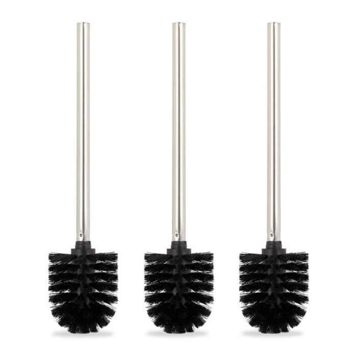 Relaxdays Toilet Brush Set of 3 - Black