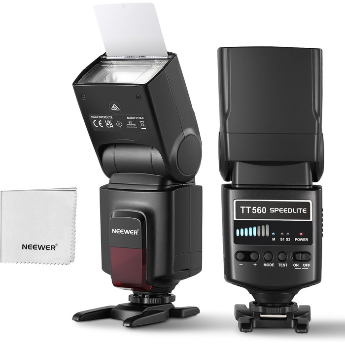 NEEWER TT560 Speedlite: Сумісна спалах для Canon, Sony, Nikon, Panasonic, Olympus, Pentax та інших DSLR камер