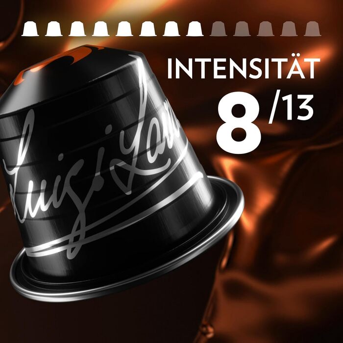 Кава в капсулах Lavazza Espresso Maestro Lungo Intenso для Nespresso Original, 100 шт, нотки какао та карамелі, інтенсивність 8/13